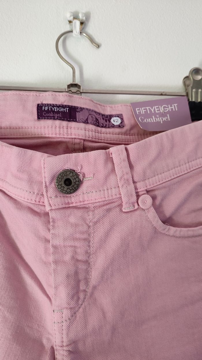 Pantacourt rose taille 38 - photo numéro 7