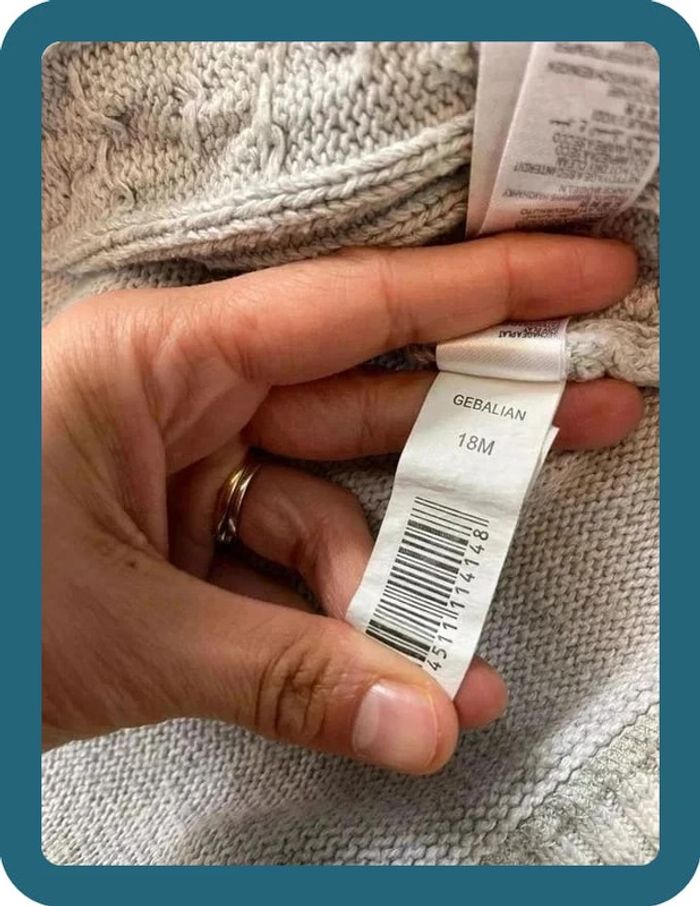 Très beau gilet avec capuche gris clair 18 mois sergent major - photo numéro 3