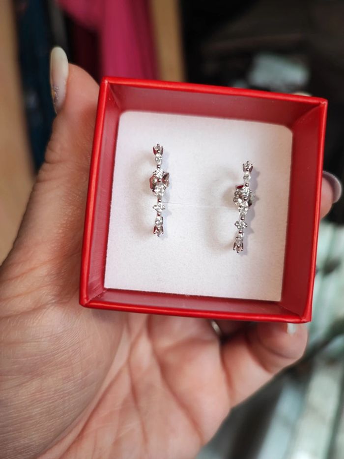 Paire de boucles d'oreilles argent - photo numéro 4