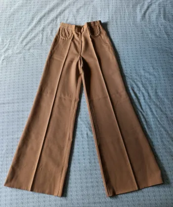 Véritable pantalon pattes d'éléphant des années 70