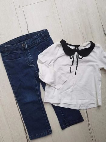 Ensemble chic fille 2ans jacadi h&m
