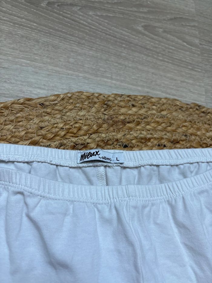 Legging blanc, taille L - photo numéro 2