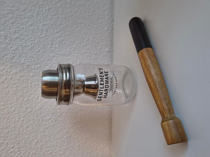 Gentlemen's matériel Pilon et Ensemble de Bocal en Verre à Cocktail - photo numéro 2