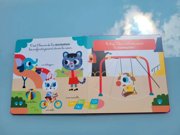 Livre animé à tirettes et roues  🚸 L'école 🎒 - photo numéro 8
