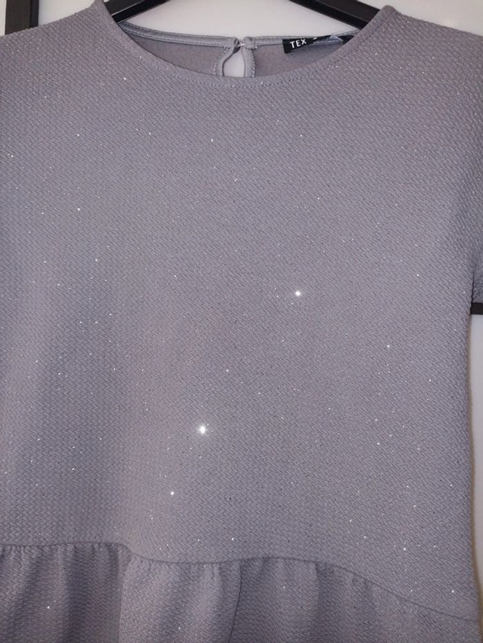 Robe grise pailleté - photo numéro 2