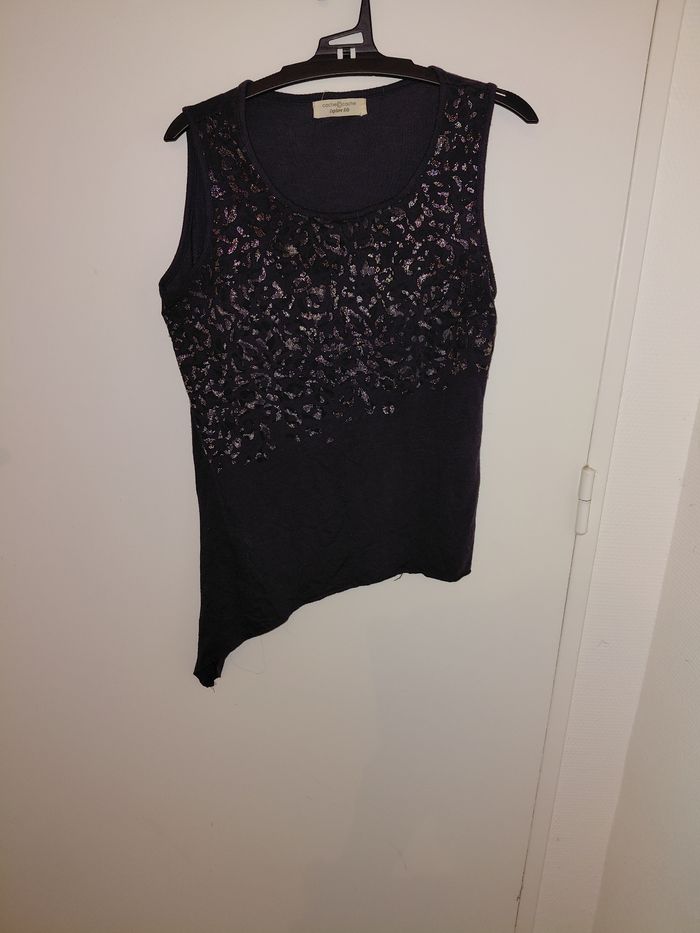 Maillot avec paillettes cache cache