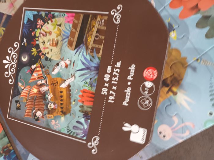 puzzle janod 50cm sur 40cm 36 pieces 4 ans 5ans 6ans 7ans garcon pirate bateau - photo numéro 5