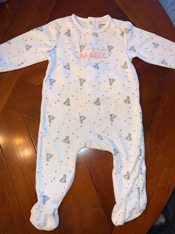 Pyjama velours bébé fille Licorne Kiabi 12 mois