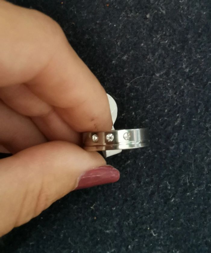 Bague a strass taille 60 - photo numéro 2