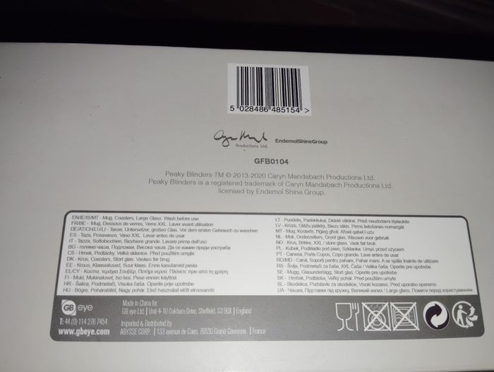 Coffret cadeau mug peaky Blinders - photo numéro 3