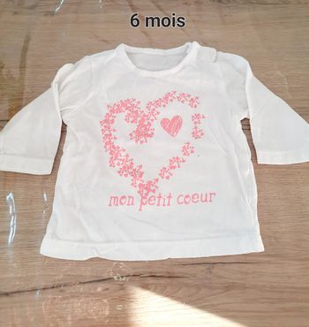 Haut "mon petit cœur "