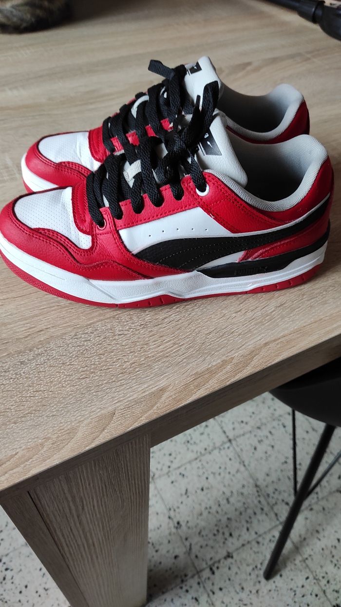 Baskets Puma Rouge, Blanc & Noir - Taille 40