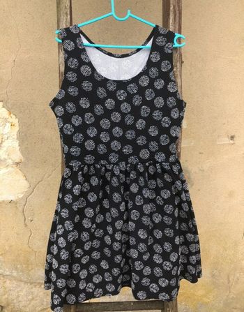 Robe à pois patineuse rétro taille 40