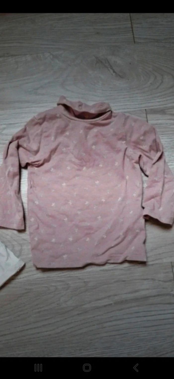 Lot de sous pull manches longues kiabi 12mois 74cm 👻 - photo numéro 2