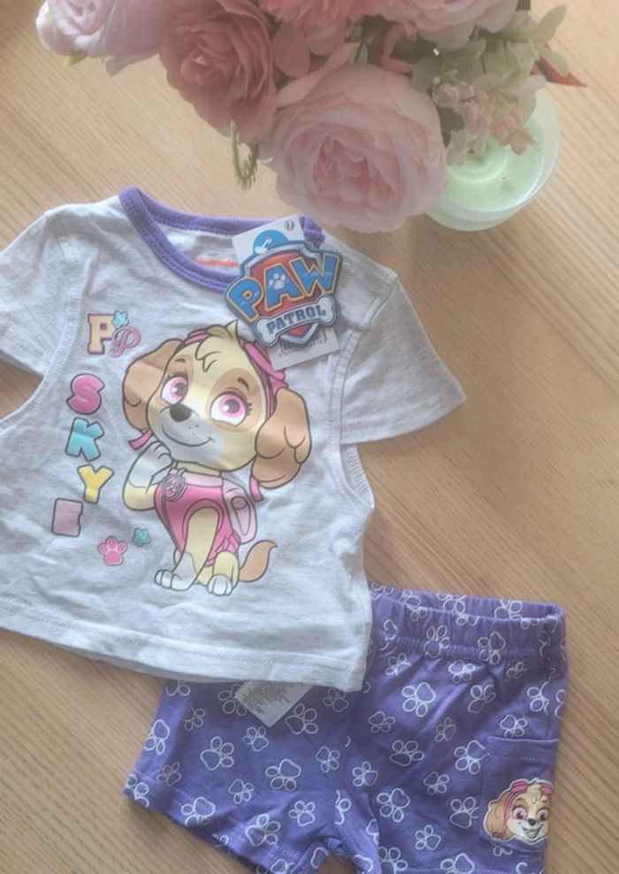 Lots été - t-shirt + Short - PatPatrouille - neuf - photo numéro 7