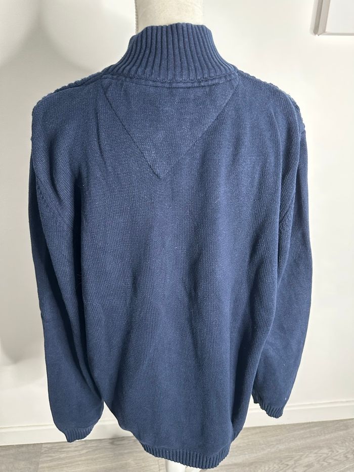 Cardigan zip en maille bleu marine TXXL - photo numéro 5
