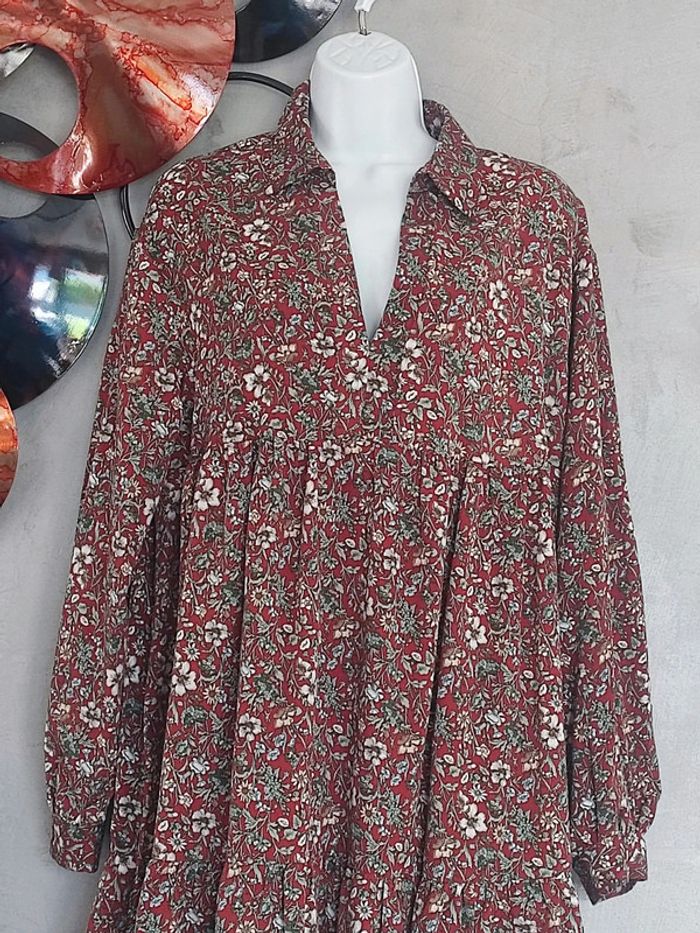 Robe babydoll imprimé liberty Shein - photo numéro 2