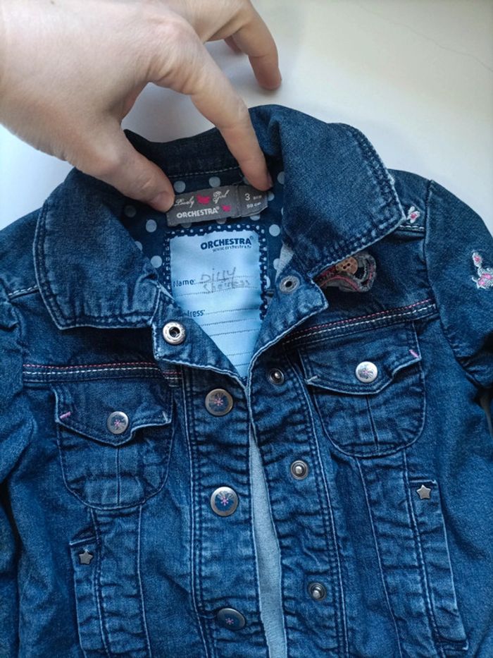 Veste en jean avec motif - photo numéro 2
