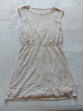 Robe dentelle crème taille S