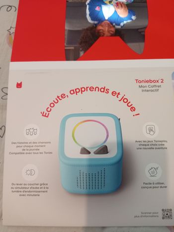 Toniebox 2 bleu ciel neuve