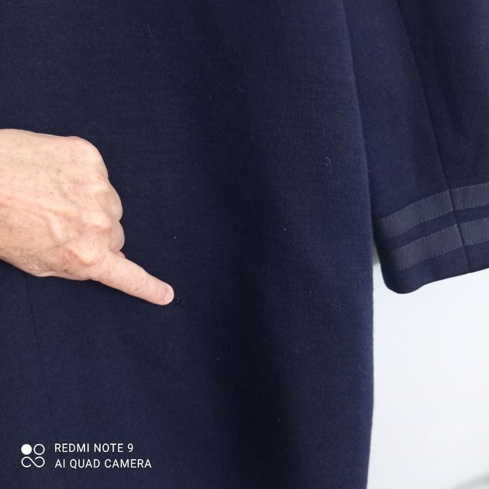 Manteau bleu marine en laine t38/40 - photo numéro 6