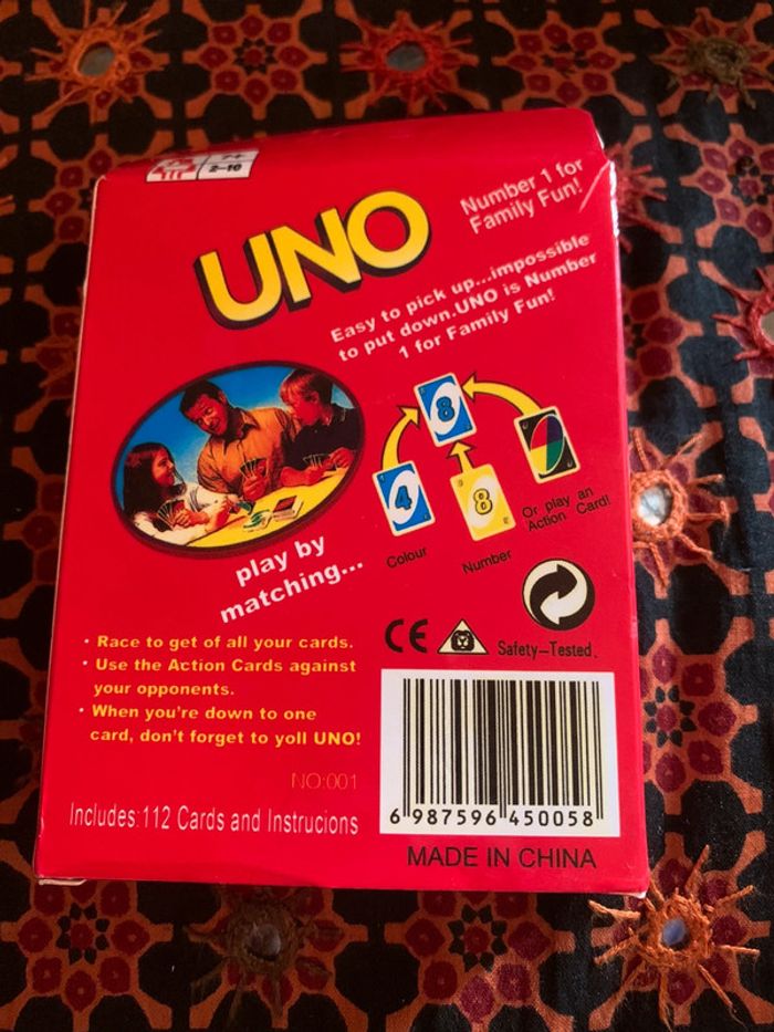 Jeu Uno - photo numéro 2