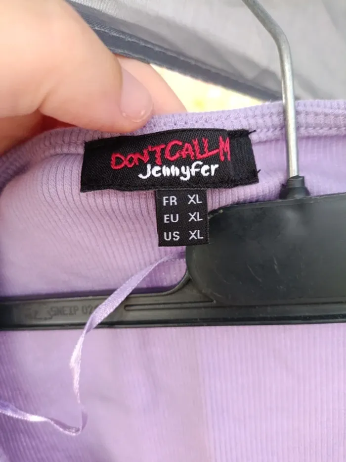 Tee-shirt violet Jennyfer - photo numéro 3