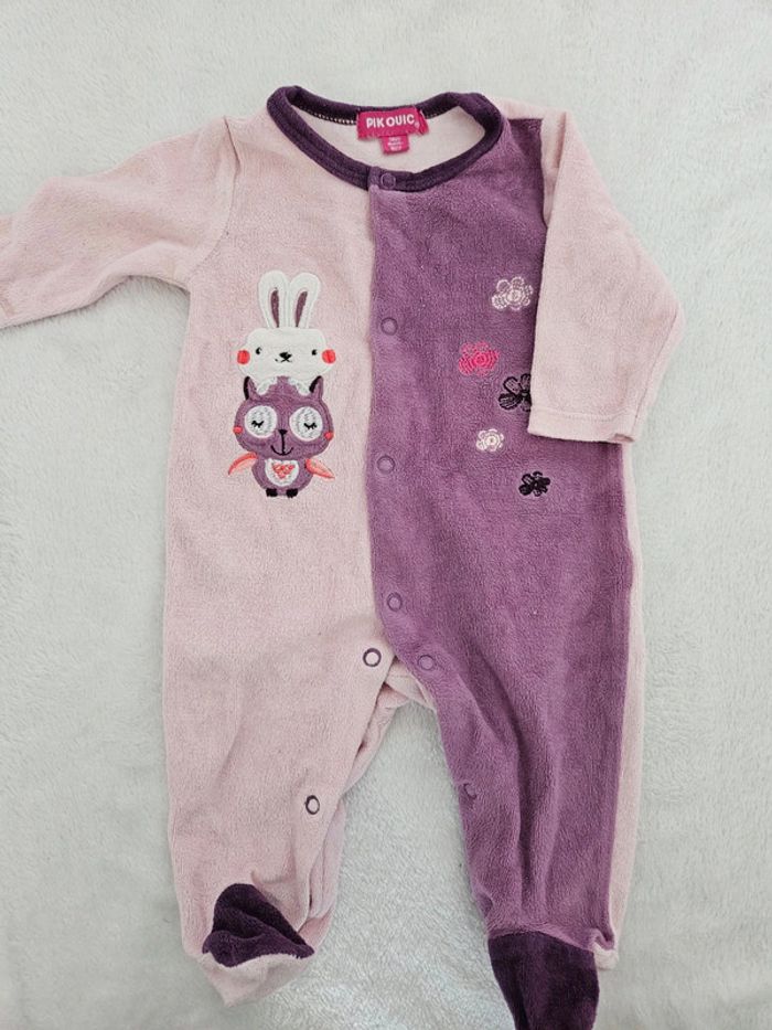Lot de 3 pyjamas + 4 bodies 0-1 mois - photo numéro 3