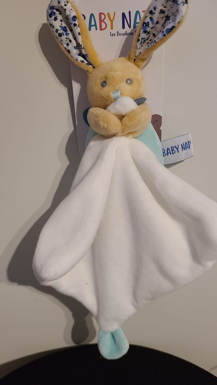 Lapin BABY NAT Poupi bleu