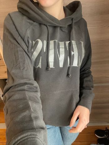 sweat à capuche levi’s xxs/xs gris