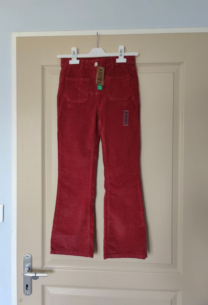 Pantalon framboise velours - photo numéro 2