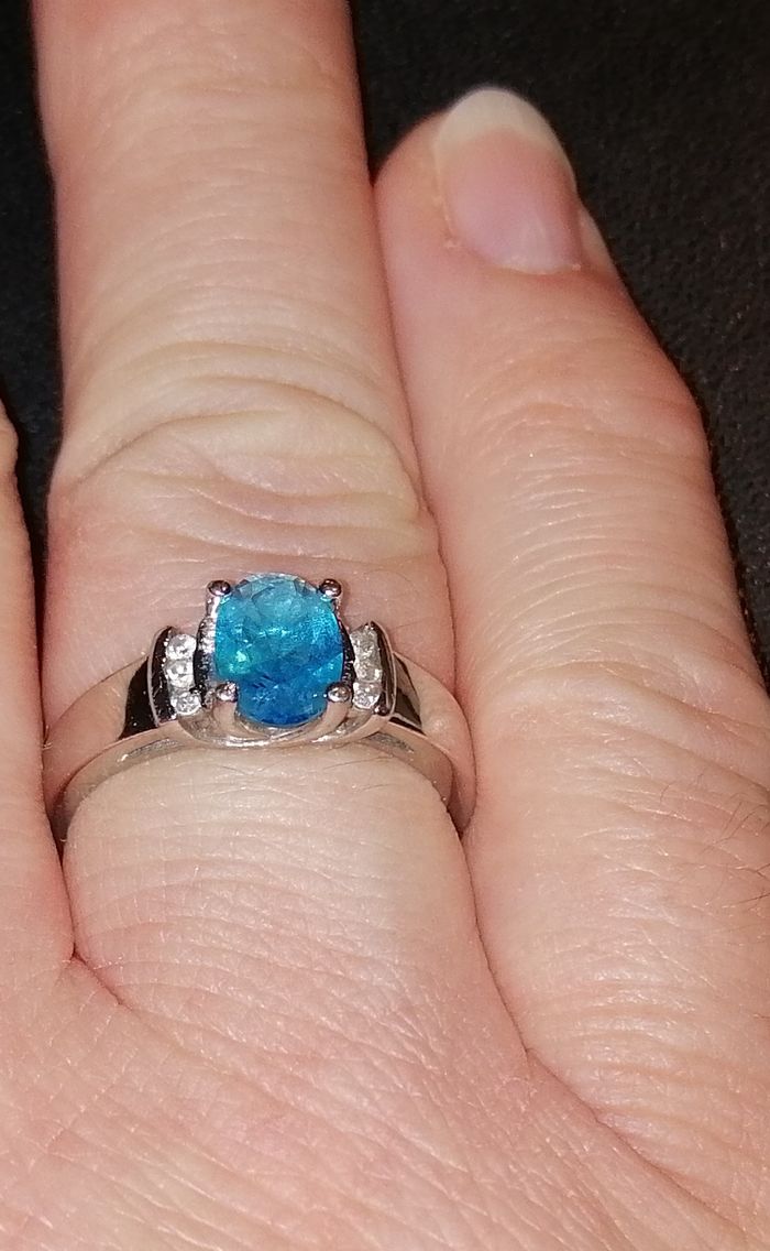 Vends bague argent femme T57 - photo numéro 2