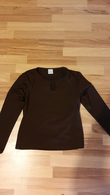 tee shirt manches longues chocolat 40/42