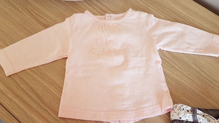 Ensemble pantalon et maillot longues manches 6 mois - photo numéro 3