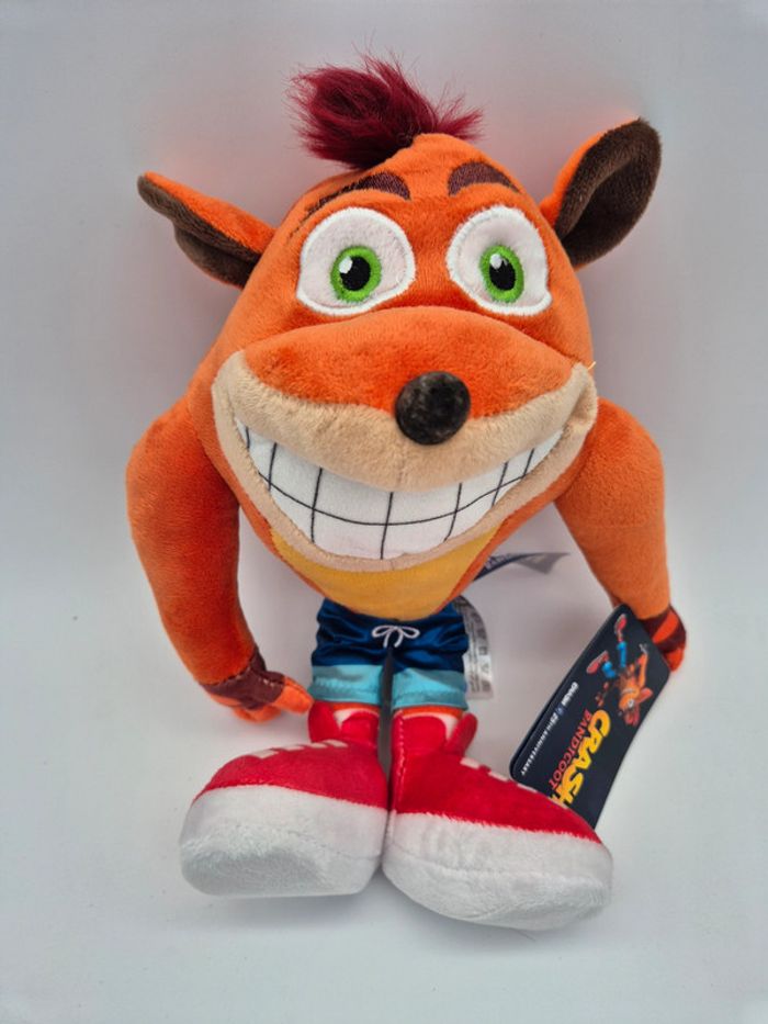 🌀 Peluche Crash Bandicoot – Officielle avec étiquette 🌀 - photo numéro 3