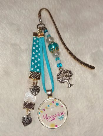 Cadeau marraine, bijoux de sac ou marque page " marraine"