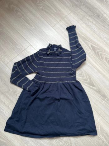 Robe laine bleu marine 6 ans