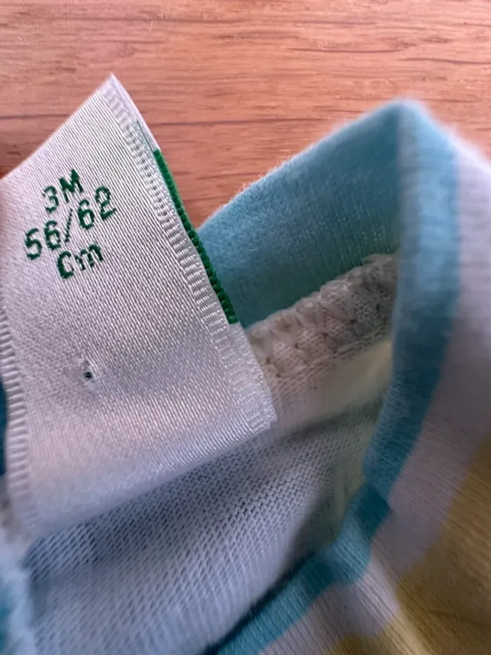 Grenouillère été bébé 3 mois – Prénatal – Rayée colorée – Très bon état - photo numéro 4