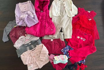 Lot hiver fille 6 mois (divers marques)