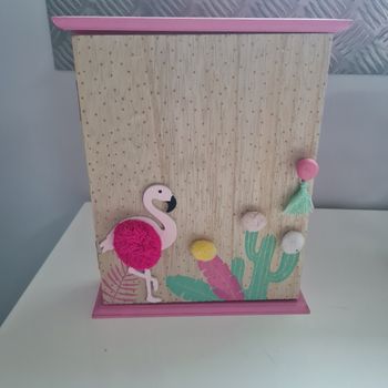 Superbe boîte à clés bois