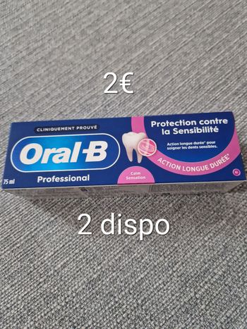 Dentifrice oral b professionnel calm sensation