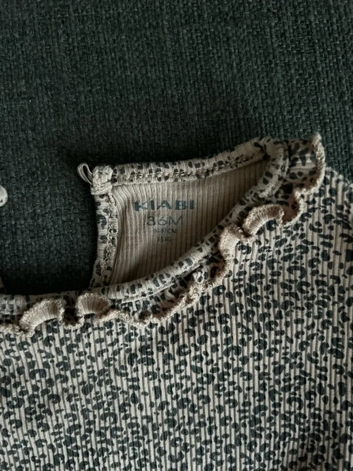 T-shirt manches longues léopard bébé fille, 36 mois kiabi - photo numéro 2