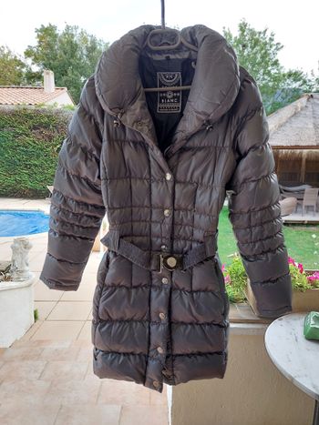 Veste doudoune avec capuche Poivre Blanc