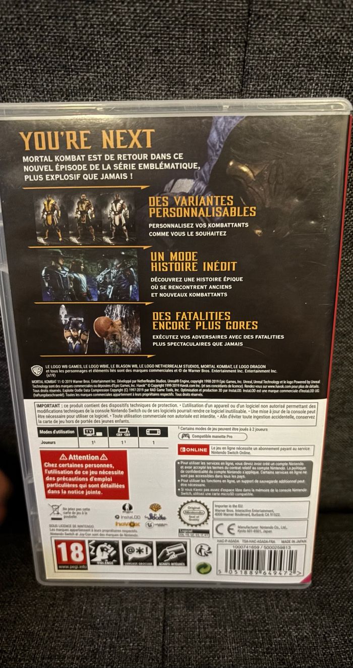Mortal kombat 11 Nintendo Switch - photo numéro 2
