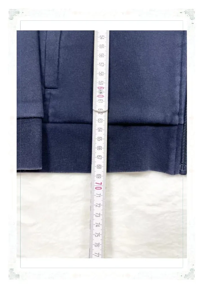 Lacoste veste bleu marine homme taille L coton zip sans capuche - photo numéro 10