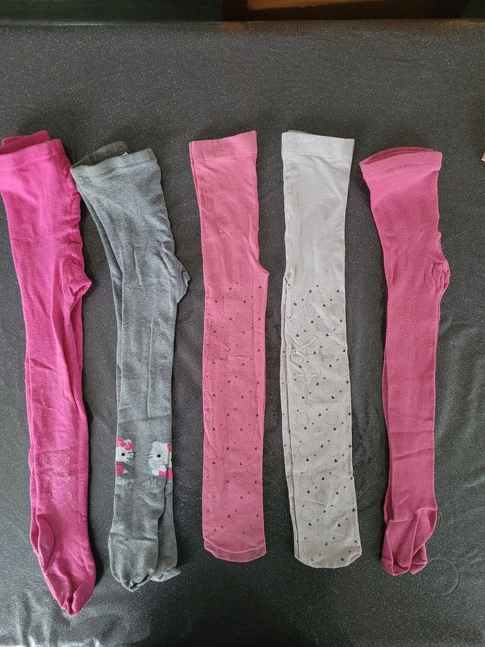 Lot 5 collants t. 27-30