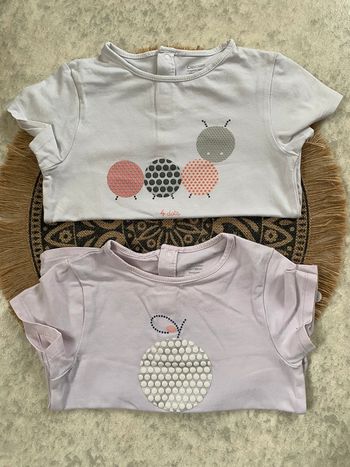 Lot t-shirts fille Obaïbi 23 mois
