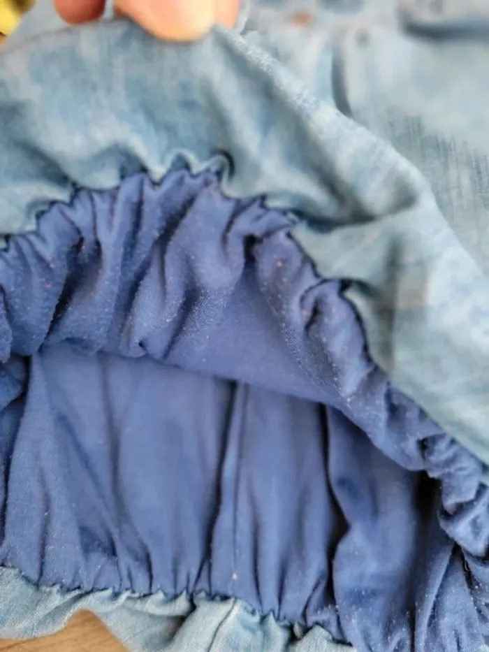 Robe boule en jean fille 9 mois - photo numéro 4