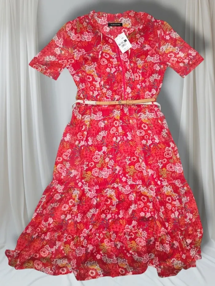 Superbe robe longue fleurie Christine Laure NEUVE - photo numéro 2
