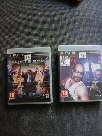 Lot de deux jeux vidéo ps3